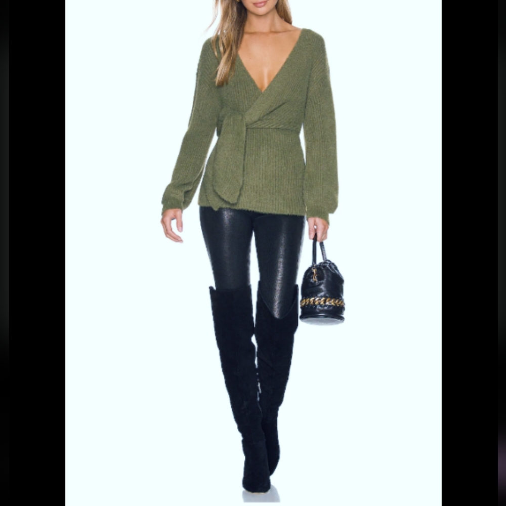 BCBGMaxAzria Peplum Hooded Cardigan